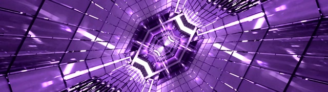 Violetinio Neon Tunelio Ekrano Užsklanda 32:9 Super Ultrawide 60fps VJ Loop