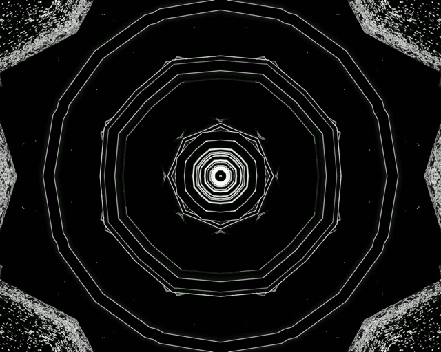 Neon Tunnel Decagon Vortex VJ Loop 60fps 5:4 Pramoninis Ekrano užraktis