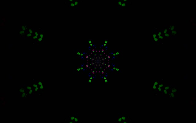 Neon Tunnel Kaleidoscope Star Burst 60fps Vj Loop 16:10 Macbook Screensaver