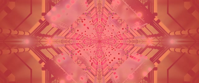 Neoninė tunelio kaleidoskopas rožinė VJ Loop 2.39:1 Cinemascope 60fps ekrano užsauga