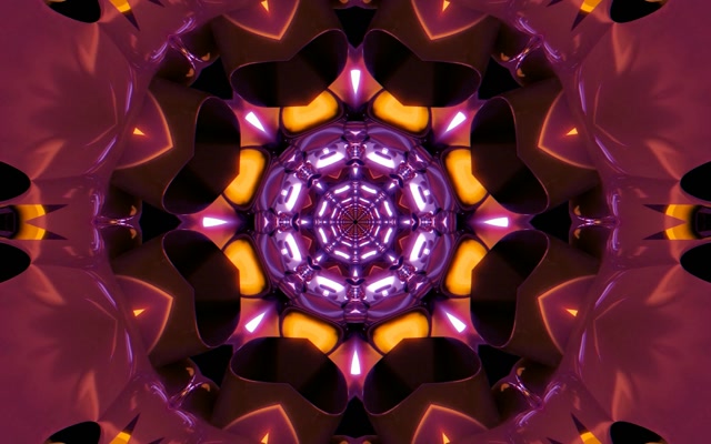 Violetinis Neon Tunelis Kaleidoskopas Ekrano Užsklanda 60fps 16:10 MacBook VJ Loop
