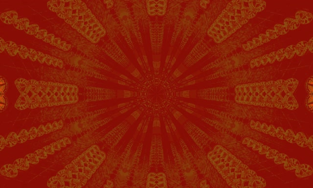 VJ Loop Neon Tunnel Orange Green Kaleidoscope Burst 5:3 wide 60fps screensaver
