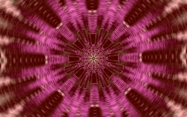 Neon Tunnel Pink Kaleidoscope Burst VJ Loop 60fps 16:10 MacBook Screensaver