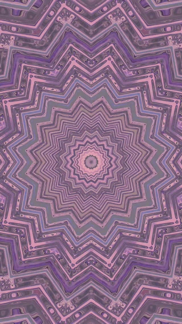 Vj loop Neono Tunelis Violetinė Žvaigždė Kaleidoskopas 9:16 Reels 60fps Ekrano Užsklanda