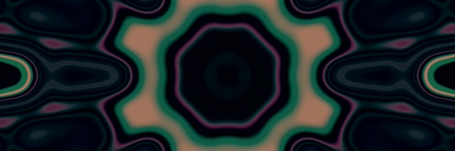 Neono Tunelis Žvaigždės Mandala VJLoops 3:1 Triple Wide 60fps Ekrano Užsklanda