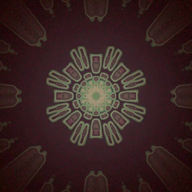 Neoninė Tunelis Tamsi Mandala Spindulinis Sprogimas Screensaver 1:1 Square 60fps Vj Loop