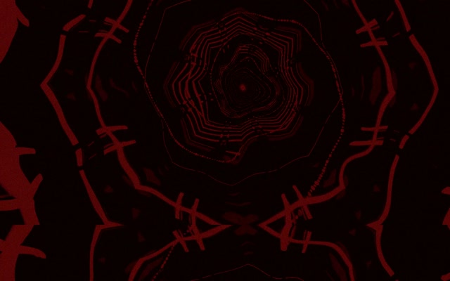 Raudonas Neon Tunelis Spygliuotos Sūkurys VJ Loop 60fps 16:10 MacBook Ekrano užsklanda