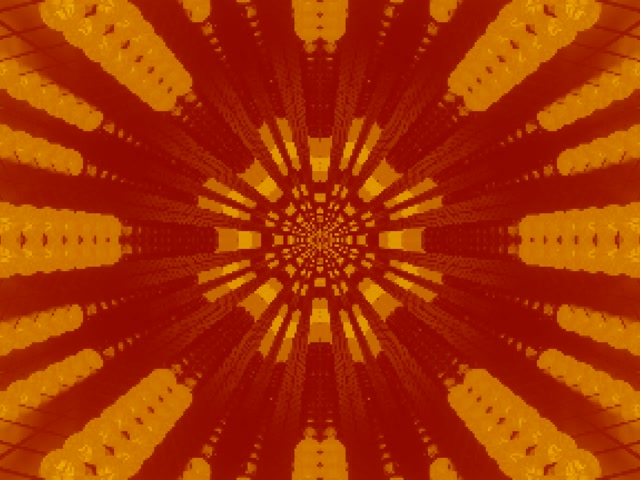 Neon Tunnel Radiant Sunburst Fractal 4:3 Classic 60fps Screensaver VJ Loop