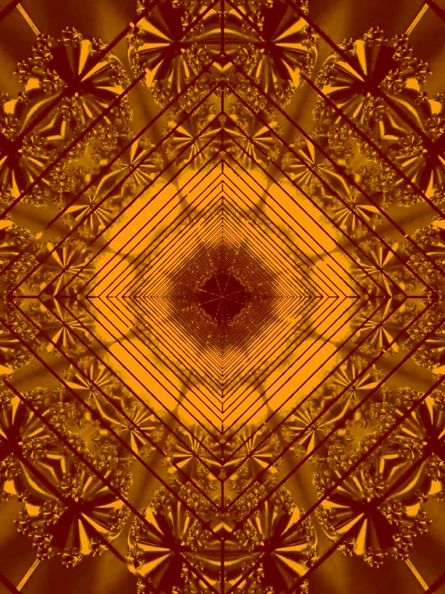 Auksinis Neoninės Šviesos Tunelis Ekrano Užsklanda 60fps 3:4 iPad Portrait Vj Loop