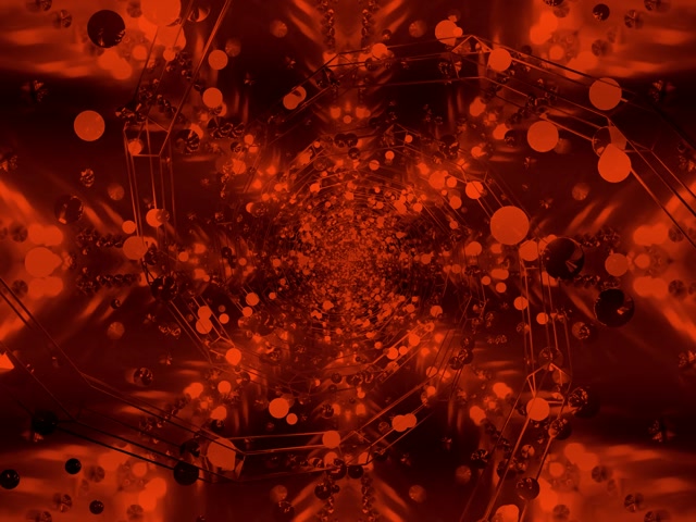 Raudonas Neon Tunelis Užsklanda 4:3 Klasikinis 60fps VJ Loop PC Nešiojamasis