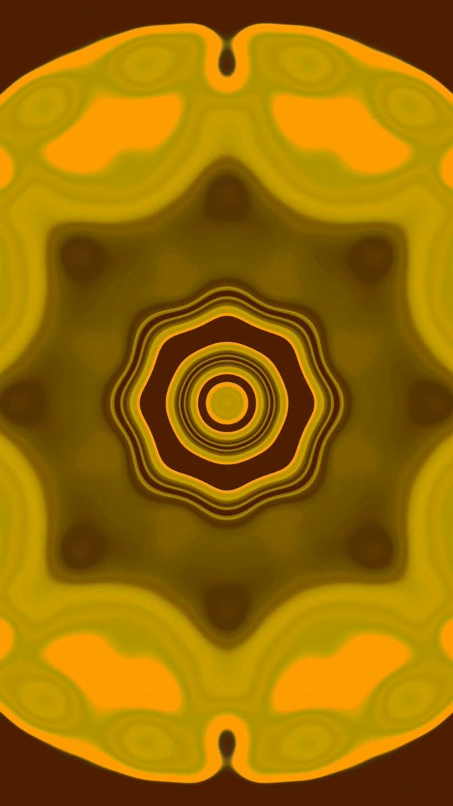 Auksinis Neono Tunelis Mandala Ekrano Užsklanda 60fps 9:16 Reels VJ Loop