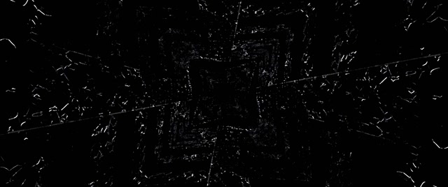 Neon Tunelis Triktukų Fragmentų Sūkurys Ekrano užsklanda 2.39:1 Cinemascope 60fps VJ Loop