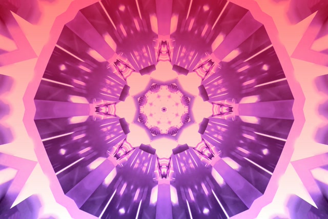 Neoninis Tunelis Rožinis Kaleidoskopas Sūkurys VJ Loop 3:2 Surface 60fps Ekrano užsklanda