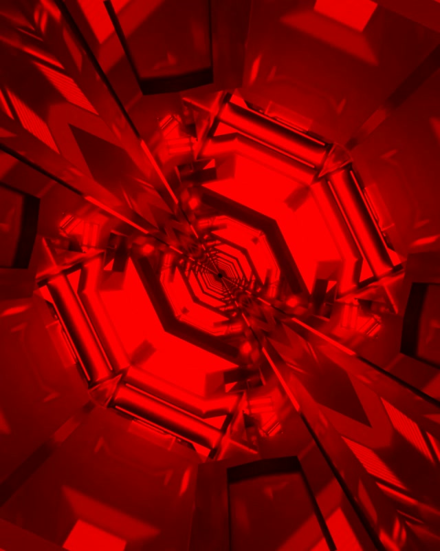 Raudonas Neono Tunelis Spiralinis Sūkurys VJLoops 60fps 4:5 Instagram Ekrano Užsklanda