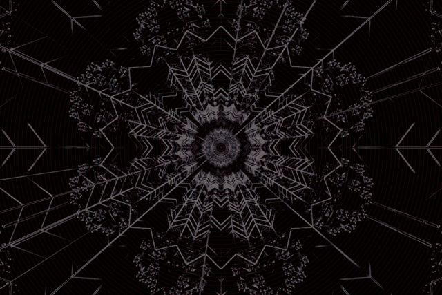 VJ loop Neono Tunelio Tamsus Fraktalinis Kaleidoskopas 3:2 surface 60fps ekrano užsklanda