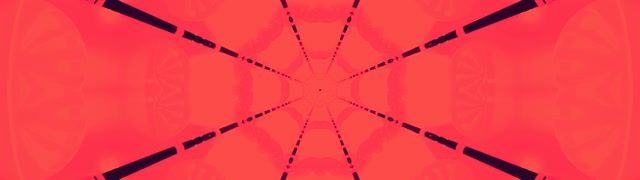 Neoninis Tunelis Raudonas Kaleidoskopas Žvaigždė Vj Loop 32:9 Super Ultrawide 60fps Ekrano užsklanda