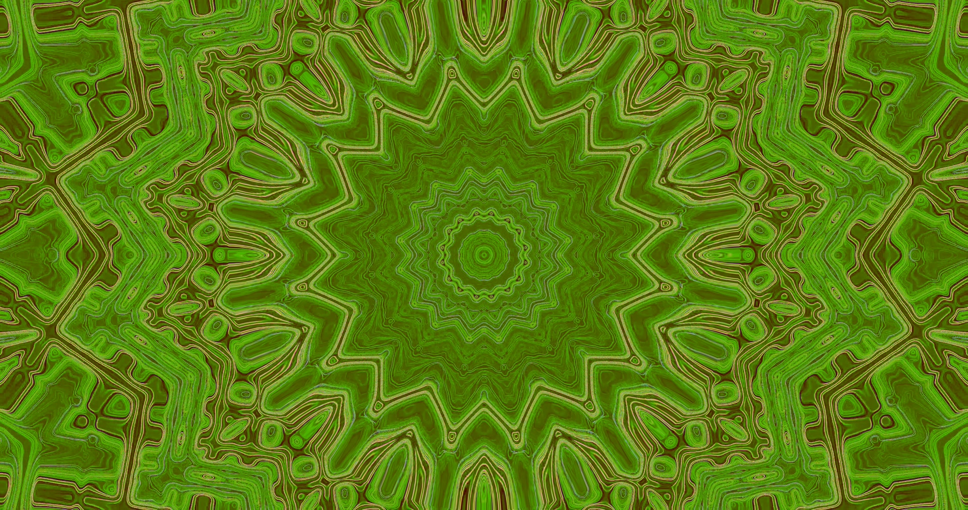 Zaļais Neon Tunelis Kaleidoskops 4K UHD 60fps ekrānsaudzētājs VJLoops