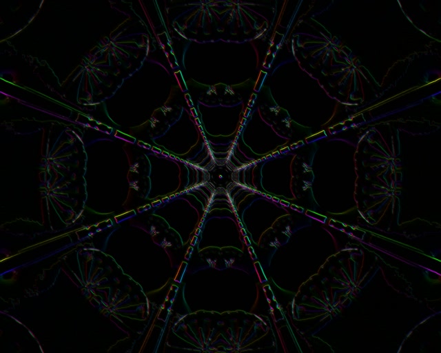 Neon Tunnel VJ Loop 5:4 Industrial 60fps Screensaver Kaleidoscope Web