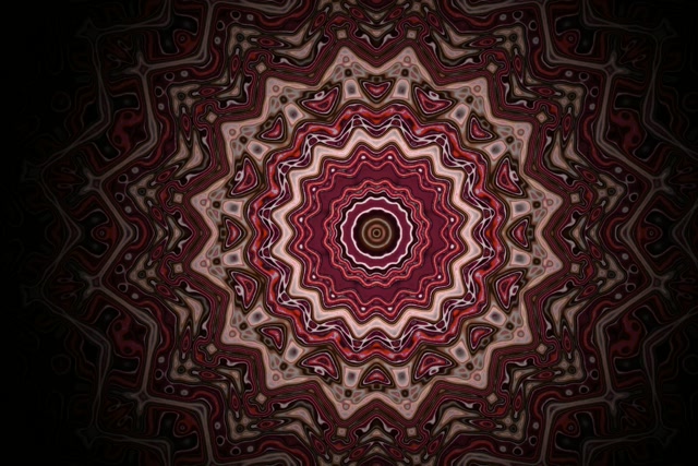 Neon Tunnel Fractal Star Mandala VJ Loop 3:2 Surface 60fps Screensaver