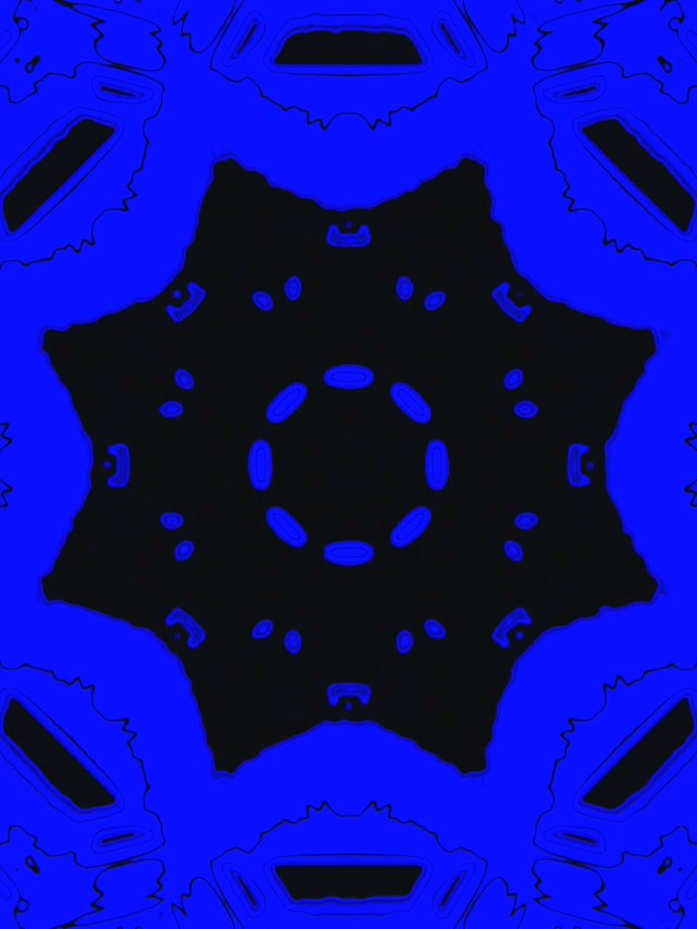 Zils Melns Neon Tunelis Ekrānsaudzētājs 3:4 iPad Portrait 60fps VJ Loop