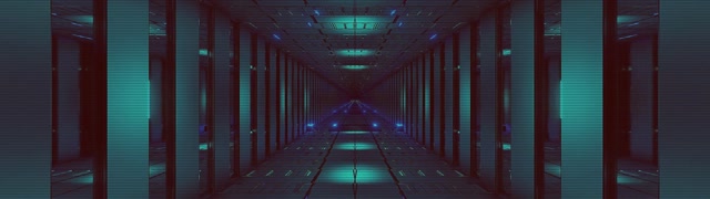 Neona Tunelis Zils Teal Koridors 32:9 Super Ultrawide 60fps Ekrānsaudzētājs VJLoops