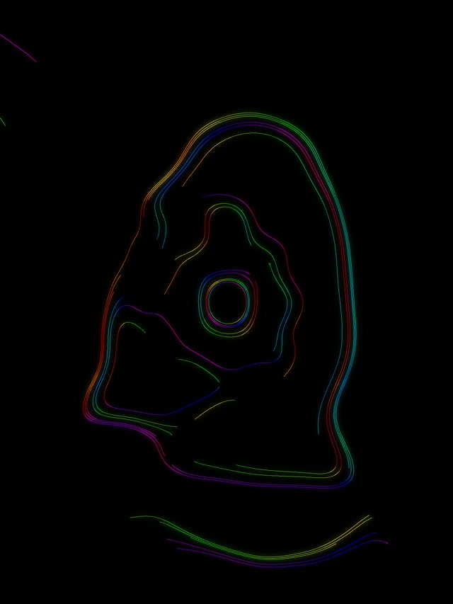 Colorful Neon Tunnel Spiraling Vortex 3:4 iPad Portrait 60fps VJ Loop Screensaver