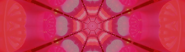 Neon Tunnel Red Kaleidoscope Vj Loop 32:9 Super Ultrawide 60fps Screensaver