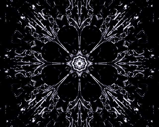 Silver Neon Tunnel Kaleidoscope 5:4 industrial 60fps Screensaver Vj loop