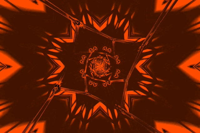 Neona Tuneļa Sarkanā Zvaigzne Kaleidoskops Vj Loop 3:2 surface 60fps ekrānsaudzētājs