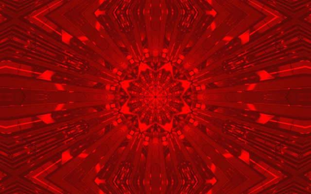 Sarkans Fraktāls Kaleidoskops Neon Tunelis VJ Loop 16:10 Macbook 60fps Ekrānsaudzētājs