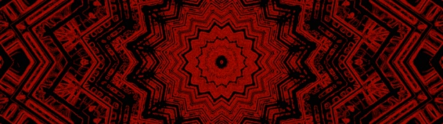 Sarkanā Zvaigznes Neona Tunelis Kaleidoskops 32:9 Ultraplats 60fps Ekrānsaudzētājs VJ Loop