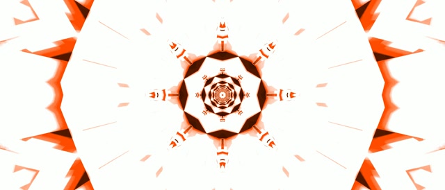 Sarkanais Kaleidoskops Neon Tunelis VJ Loop 21:9 Ultraplats 60fps Ekrānsaudzētājs