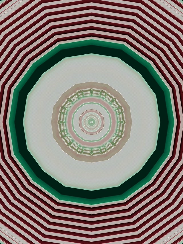 Neon Tunnel Crimson Octagon Vortex VJ Loop 3:4 iPad Portrets 60fps Ekrānsaudzētājs