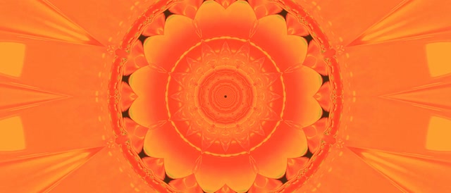 Oranžs Neona Tunelis Mandala Ekrānsaudzētājs 21:9 Ultrawide 60fps VJ Loop