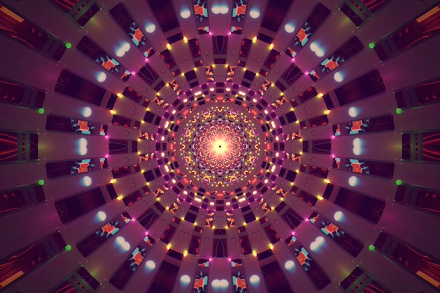 Neona Tunelis Kaleidoskopa Virpulis VJ Loop 3:2 Surface 60fps Ekrānsaudzētājs