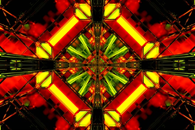 Neon Tunelis Kaleidoskops Sprādziens VJ Loop 3:2 Surface 60fps Ekrānsaudzētājs
