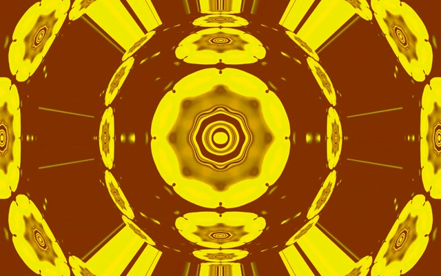 Neona Tunelis Zeltainā Mandala Vj Loop 16:10 Macbook 60fps Ekrānsaudzētājs