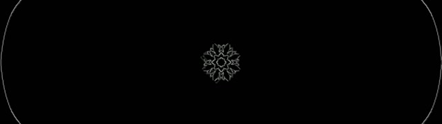 Neona Tuneļa Sniegpārslas Mandala 32:9 Super Ultrawide 60fps Ekrānsaudzētājs VJLoops