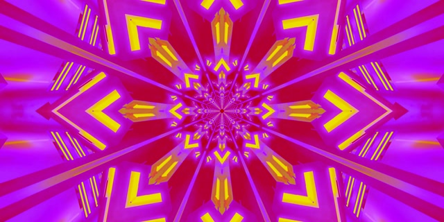 Neona Tuneļa Kaleidoskopa Zvaigžņu Sprādziens 2:1 Univisium 60fps Ekrānsaudzētājs Vj Loop