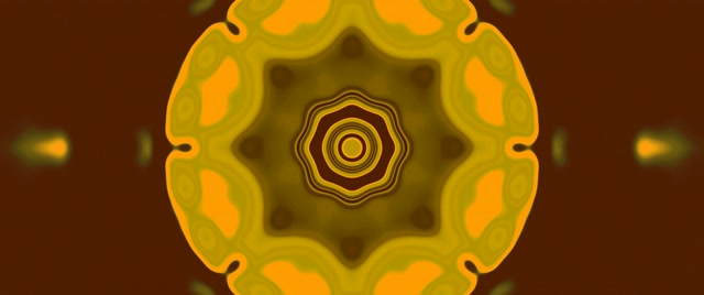 Zelta Neona Tuneļa Kaleidoskops Ekrānsaudzētājs 2.39:1 Cinemascope 60fps VJ Cilpa