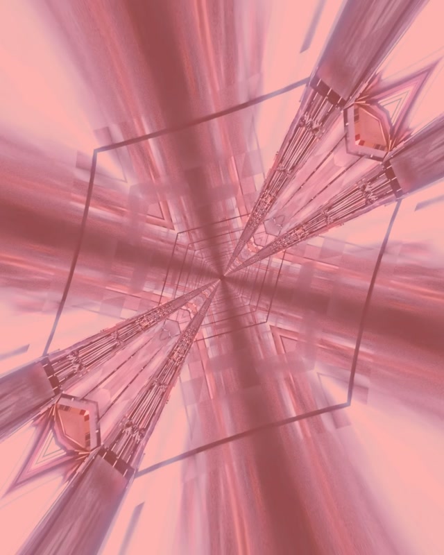 VJ loop Neona Tunelis Rozā Kaleidoskopa Sprādziens 4:5 Instagram 60fps Ekrānsaudzētājs