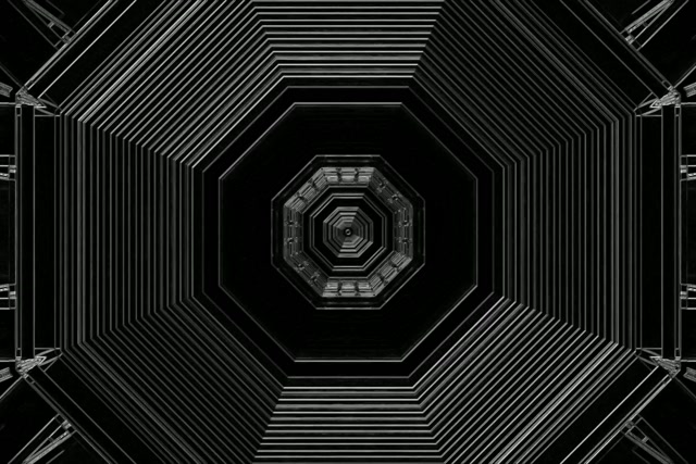 Neona Tunelis Astoņstūris Virpulis Vj Loop 3:2 Surface 60fps Ekrānsaudzētājs