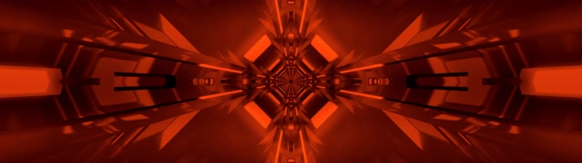 Sarkans Neona Tunelis Kaleidoskops Vj Loop 32:9 Super Ultrawide 60fps Ekrānsaudzētājs