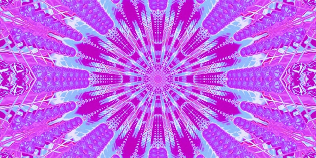 Neon Tunelis Kaleidoskops Sprādziens VJ Loop 2:1 Univisium 60fps Ekrānsaudzētājs