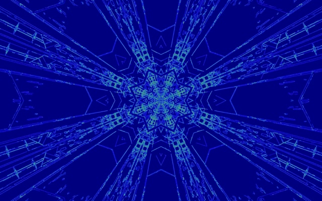 Blue Neon Tunnel Kaleidoscope Screensaver 16:10 MacBook 60fps Vj Loop