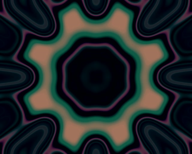 Neon Tunnel Teal Star Pulse Vj Loop 5:4 Industrial 60fps Screensaver