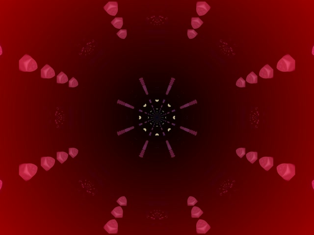 Kaleidoscope Neon Tunnel VJ Loop 4:3 Classic 60fps Screensaver