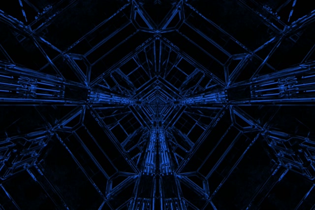 Син Неон Тунел Screensaver 3:2 Surface 60fps VJ Loop PC