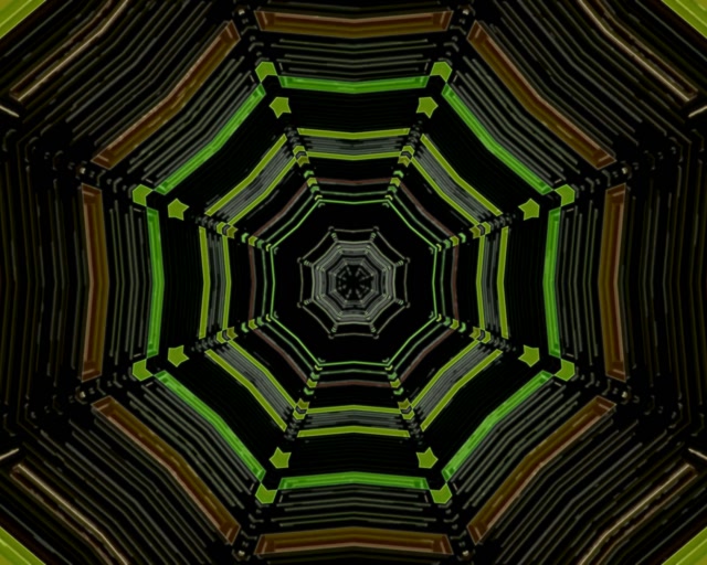 Neon Tunnel Octagon Vortex 5:4 Industrial 60fps VJ Loop Screensaver