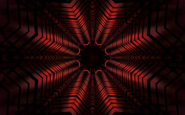 Неонски Тунел Црвена Ѕвезда Калеидоскоп VJLoops 60fps 16:10 Macbook Screensaver
